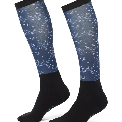 dual zone socks blue happy herd
