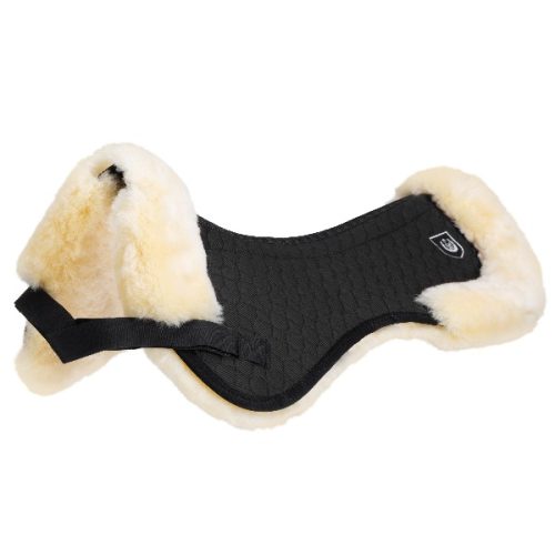 Sheepskin half pad with border