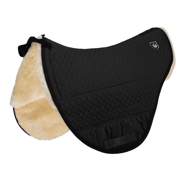 Black endurance fully lined saddlepad