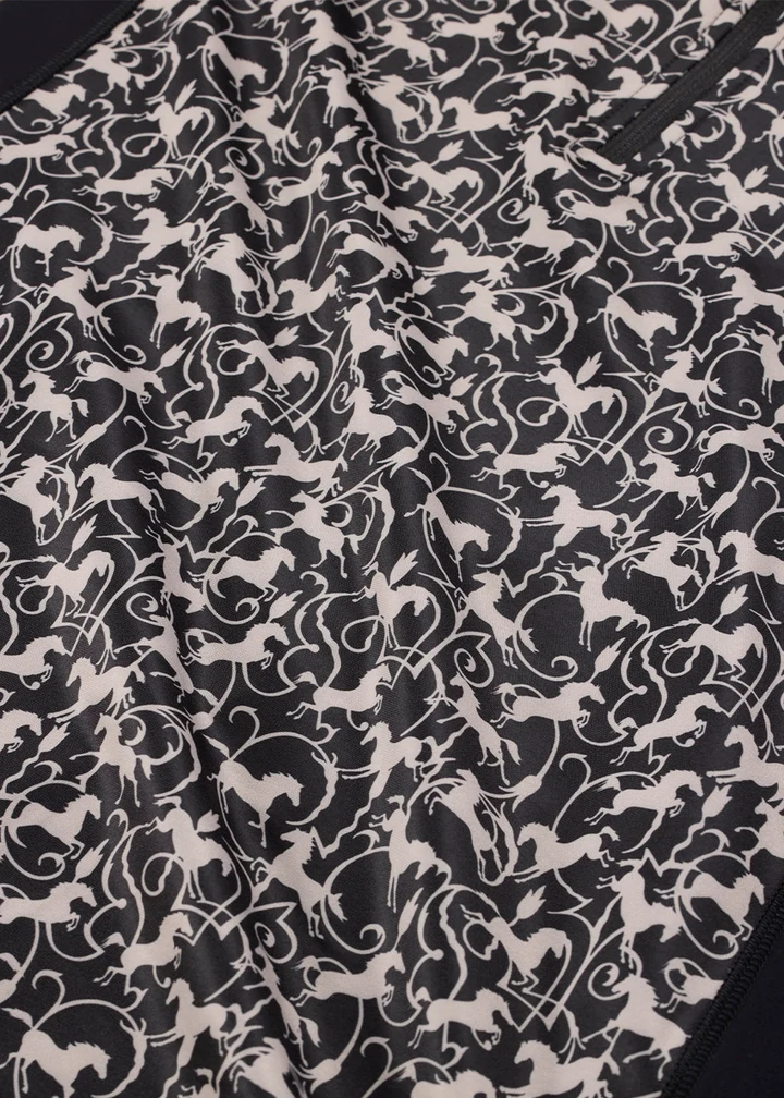 black horses print